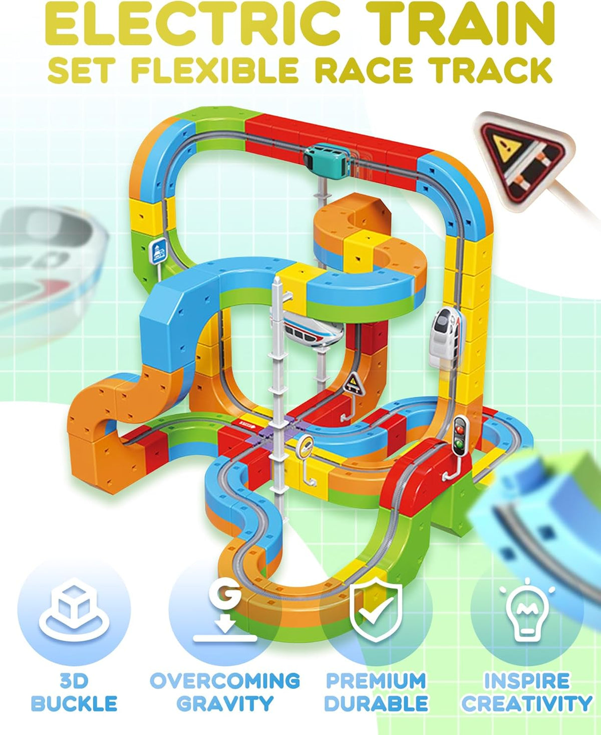 Versatile Magnetic Railcar Track Set